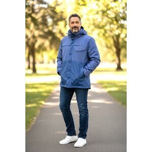 Mens Schoffel Waterproof Outleisure 1804 Jacket Coat Lightweight Blue Size XL